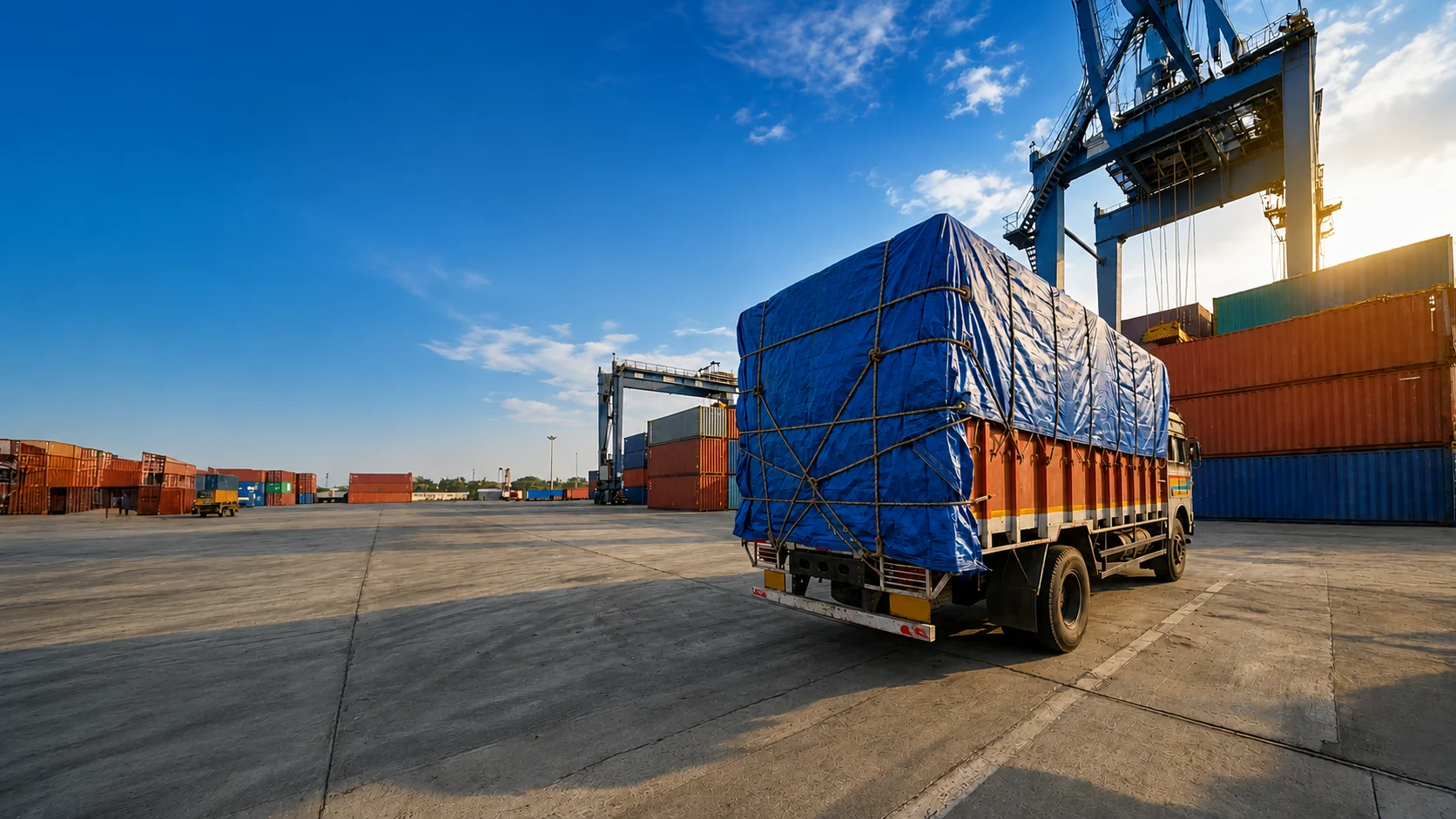 Global export network showing international shipping and logistics operations